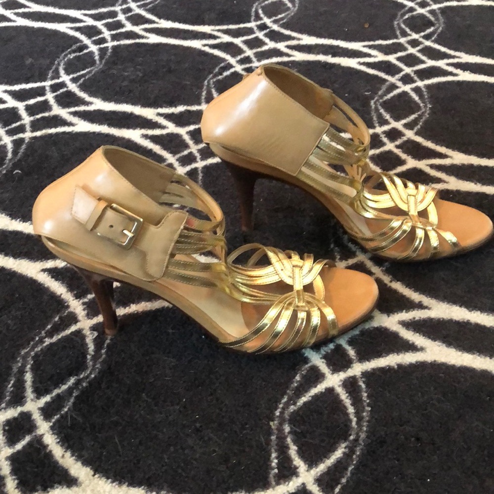 Cole Haan strappy heels / sandals size 9B - Picture 2 of 5